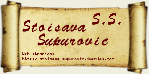Stoisava Supurović vizit kartica